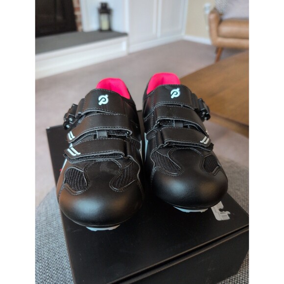 Perfect Peloton cycling shoes with look delta cleats and box EU 39 US women's 8 - Picture 2 of 7